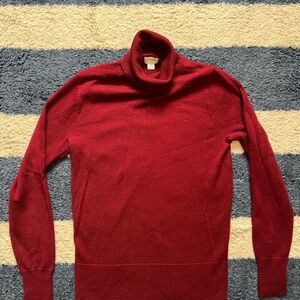 JCrew Women’s Turtleneck Sweater Shirt Merino Wool Size Small